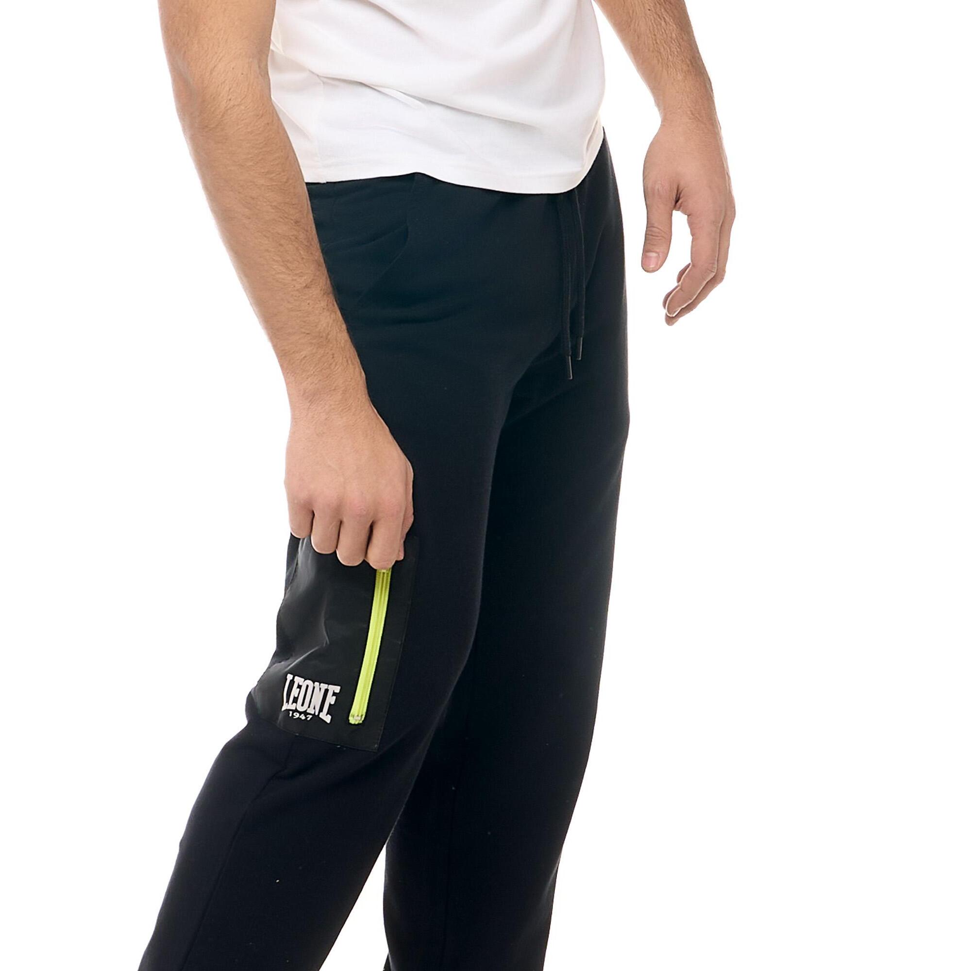 Pantaloni sportivi da uomo con elastico al fondo Leone Active