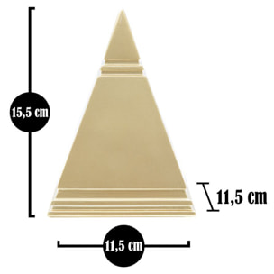 PIRAMIDE GOLD CM 11,5X11,5X15,5
