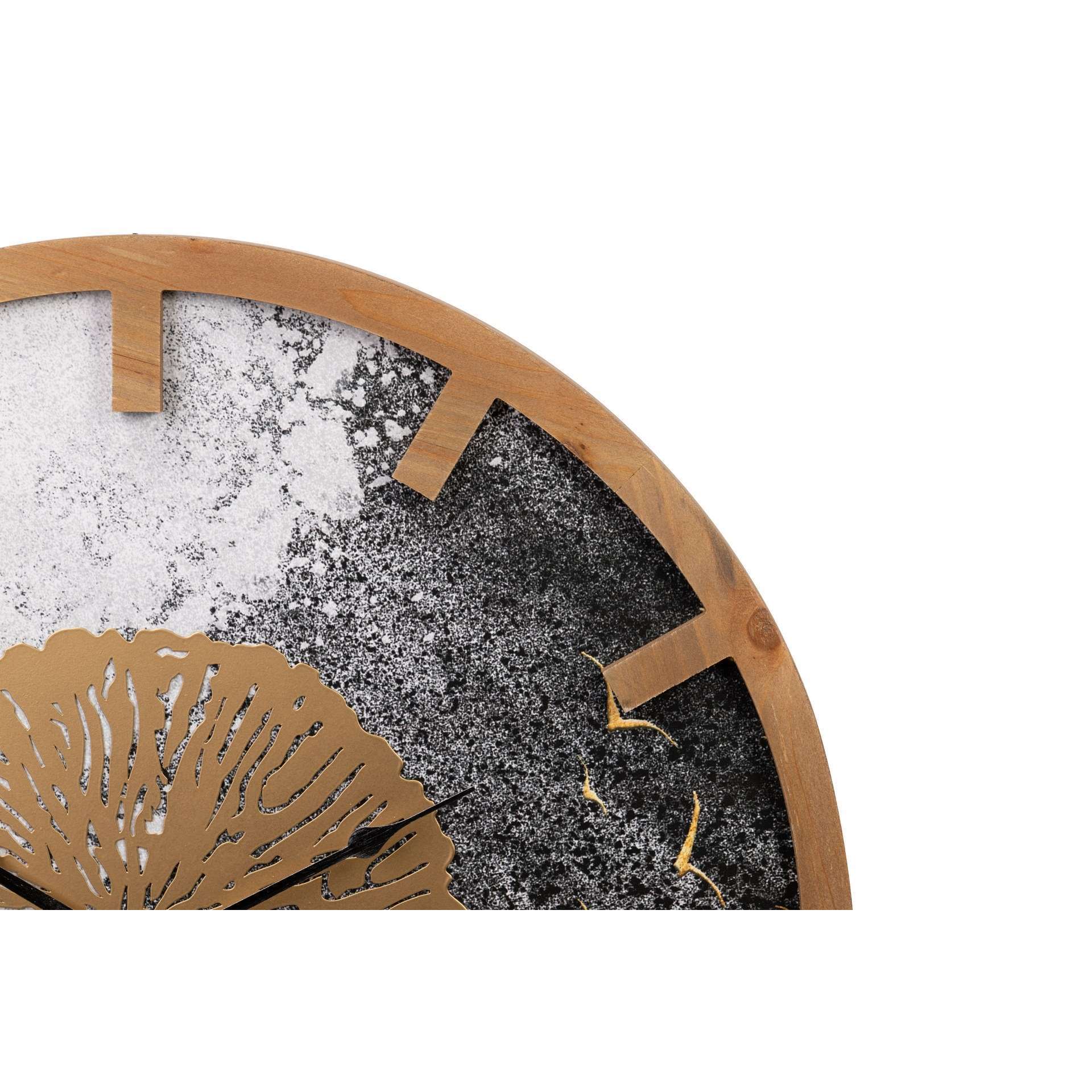 Reloj Pared Metal Mdf 60x5x60 Cm