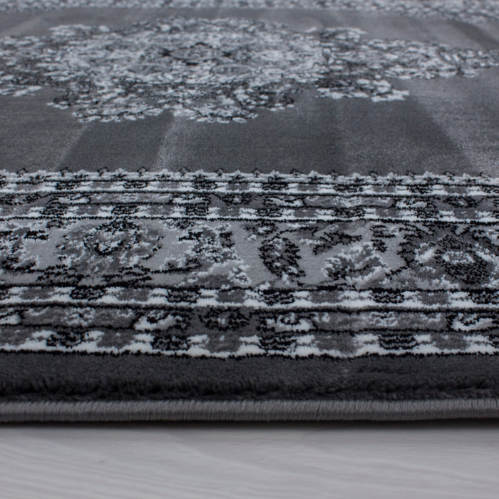 MARRAKESH - Tapis classique à motif berbère gris - MAR0297GRI