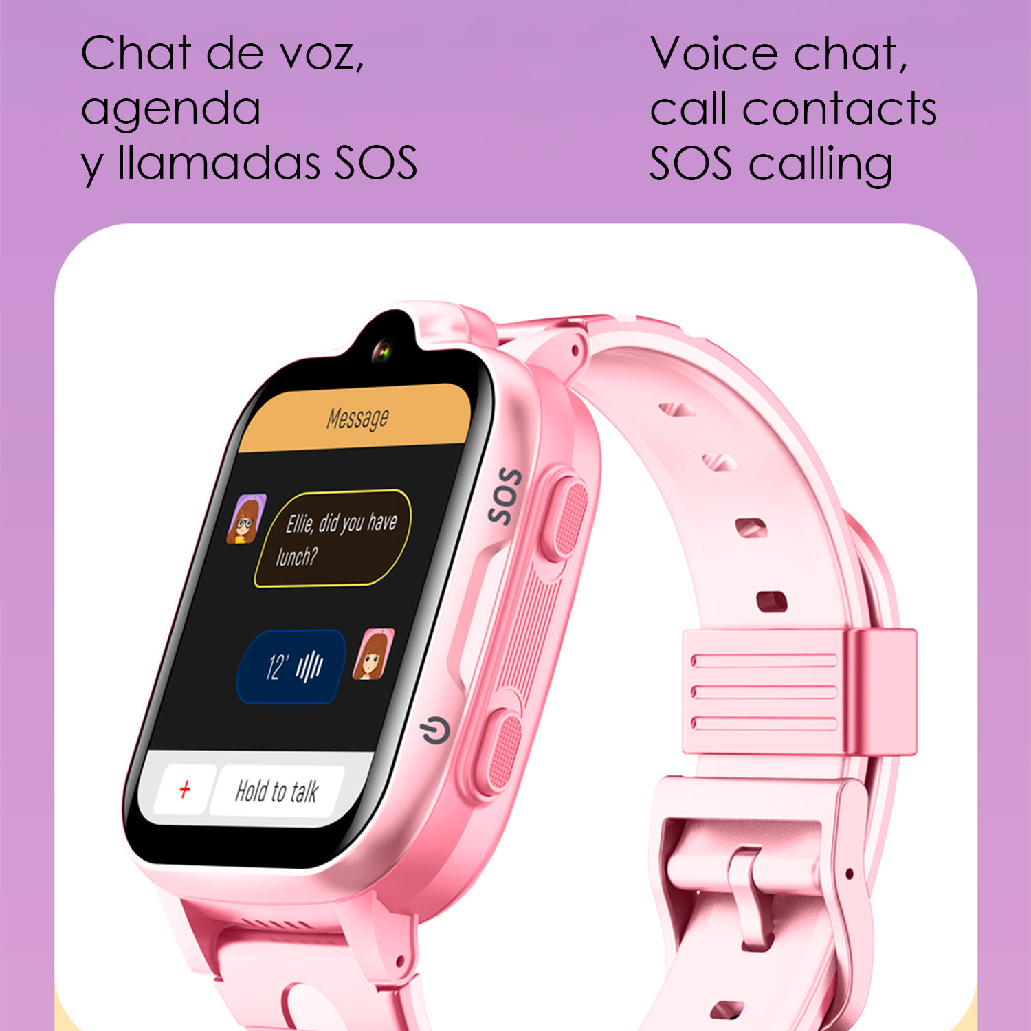 Smartwatch K15 4G GPS. Localizzazione speciale per bambini, con fotocamera, funzione di tracciamento, ascolto remoto, chiamate SOS e videochiamata.