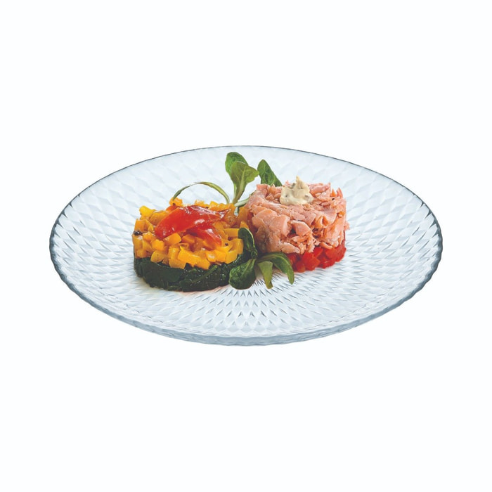 6 platos de postre de vidrio 19 cm Pampille - Luminarc