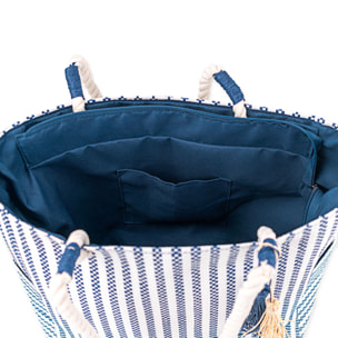 Bolso De Playa Lois Maui Azul Marino