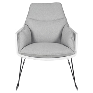 Fauteuil Mora Tissu Gris