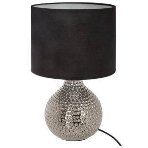 Lampe "Mozo" céramique noir H38cm
