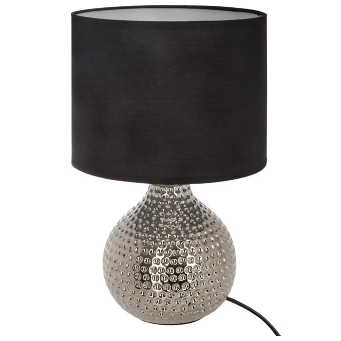 Lampe "Mozo" céramique noir H38cm