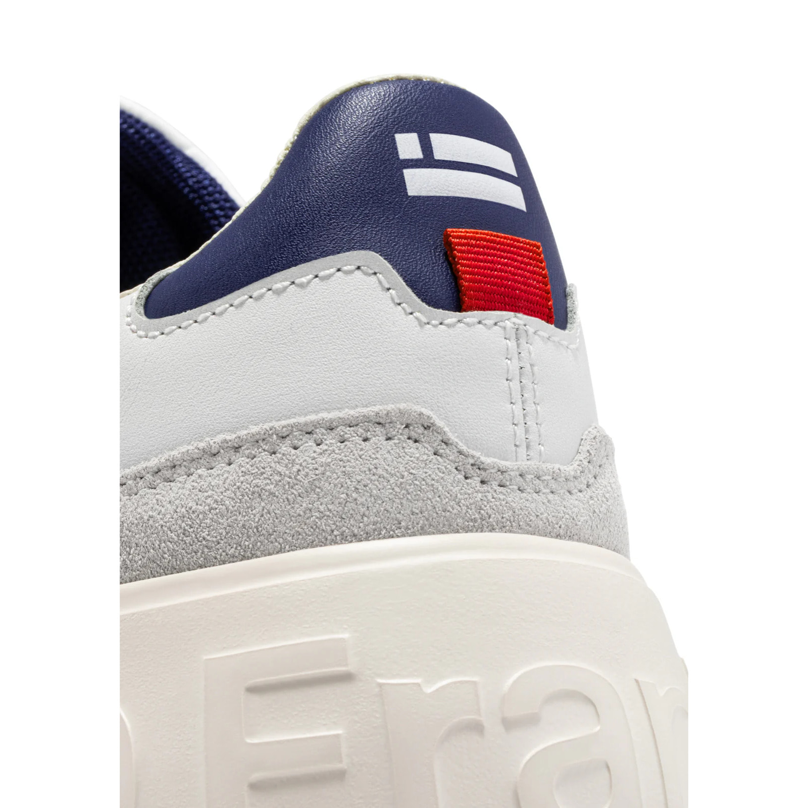 Zapatillas Casual Hombre Court Flag Basic Blanco / Azul Marino D.Franklin