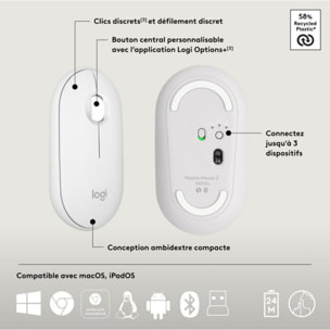 Clavier + Souris LOGITECH Combo Pebble 2