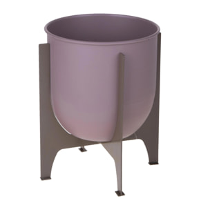 Cachepot Con Alzata - Pezzi 1 - Colore: Viola - 26xH27x26cm - Bianchi Dino -