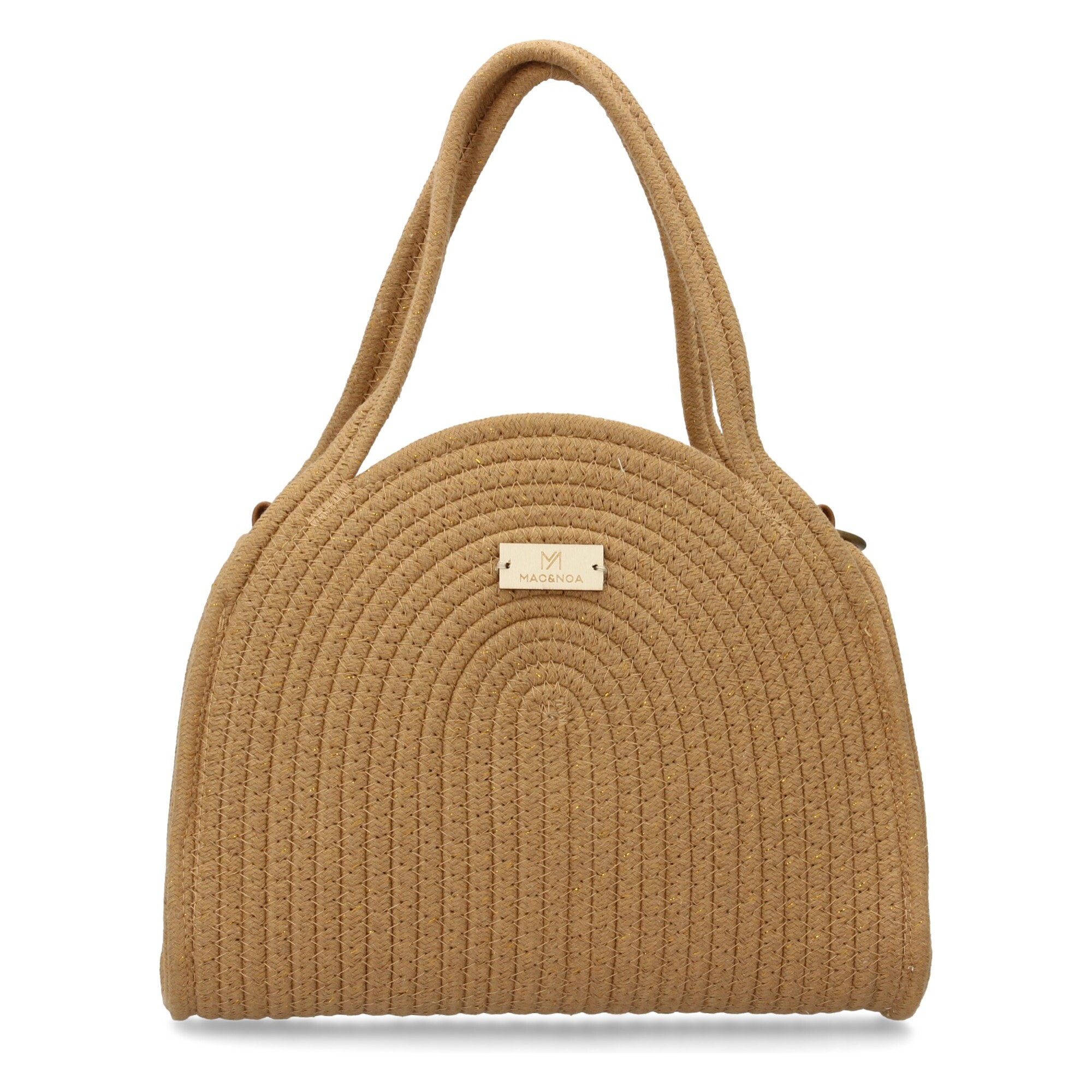 Bolso de hombro para mujer, material de rafia, diseño elegante y moderno ideal para verano