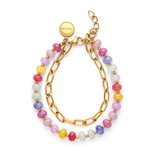 Bracciale Bali Chic Stones Acciao Placcato Oro
