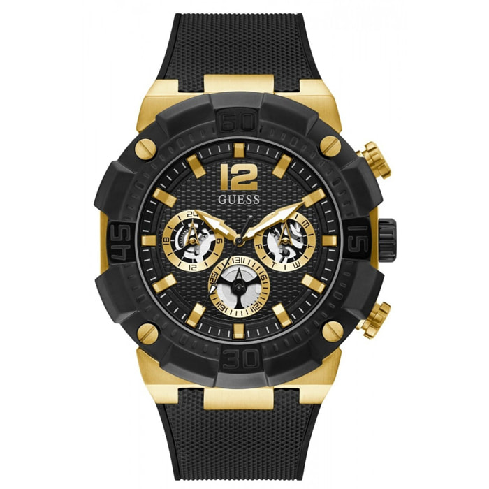 Reloj Guess GW0264G3 Hombre Analogico Cuarzo con Correa de Silicona