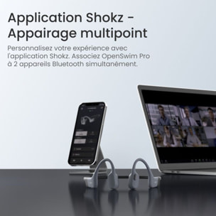 Casque SHOKZ OpenSwim Pro Gris