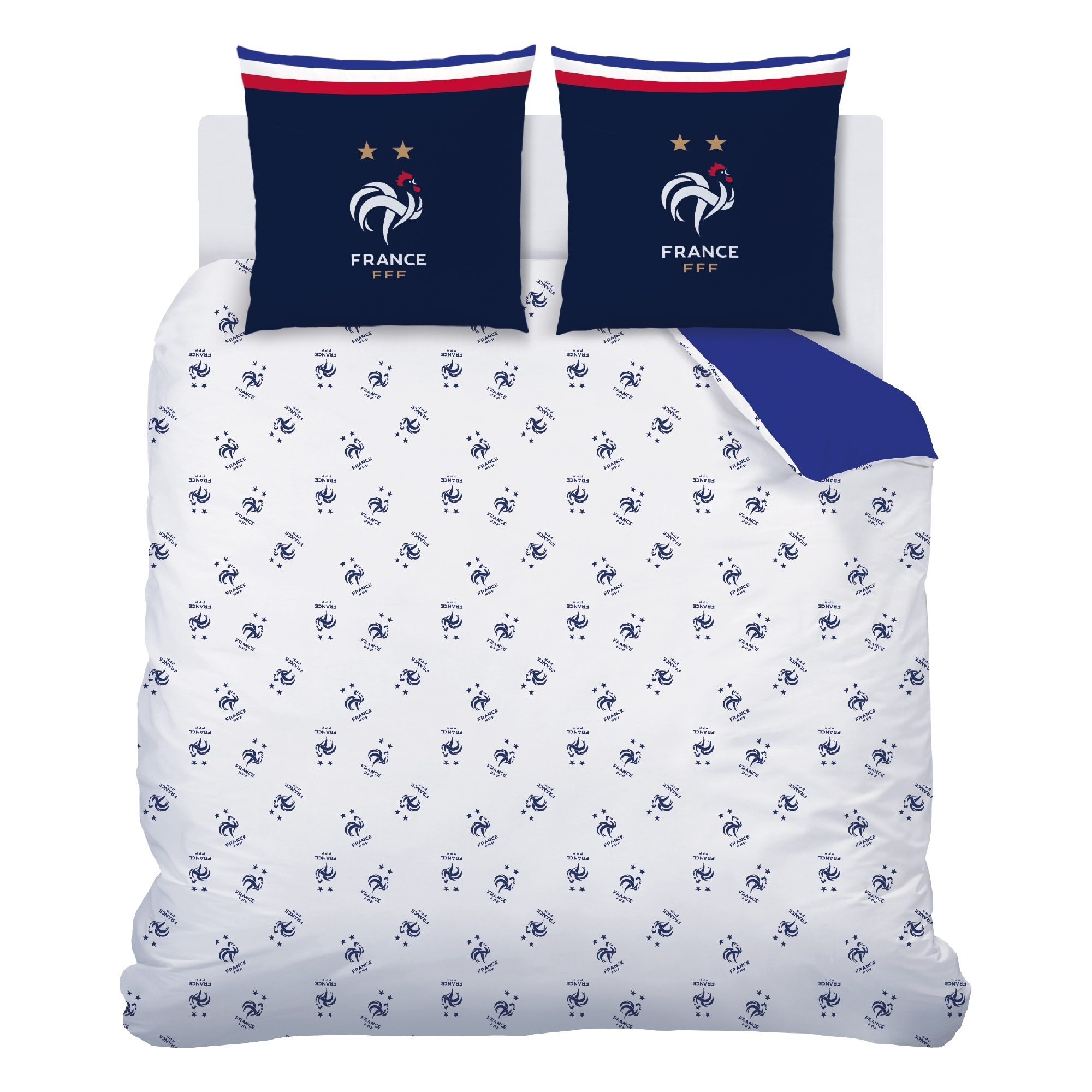 Parure de lit imprimée 100% coton, FFF DRAPEAU