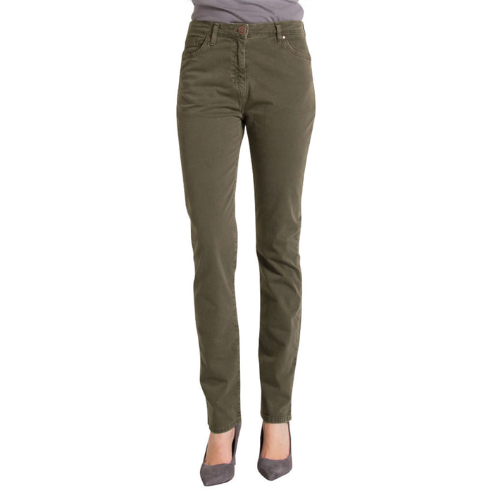 PANTALONE IN GABARDINA MOD.753 . Vita alta e gamba confortevole.