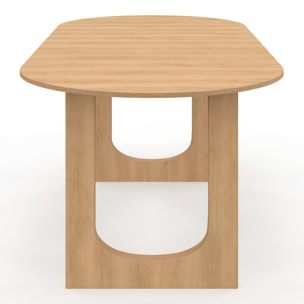 Table à manger extensible Mathis 160-200cm bois