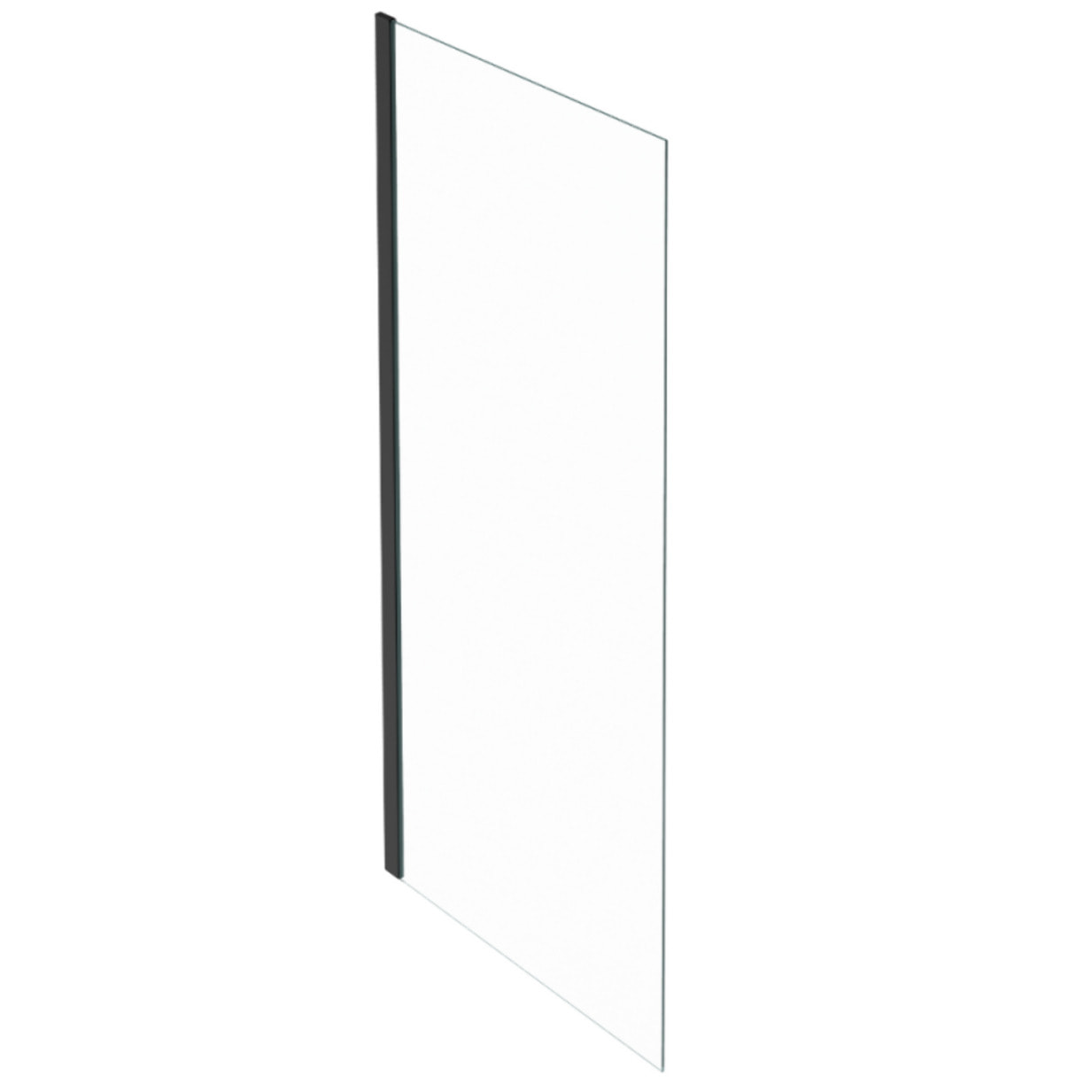 Paroi de douche fixe ou paroi latérale 200 x 80 Contra noir mat