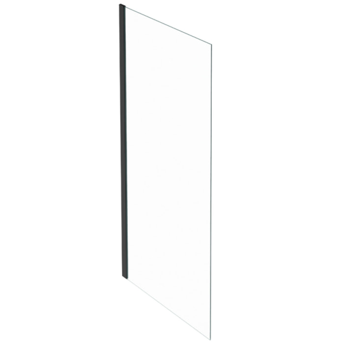 Paroi de douche fixe ou paroi latérale 200 x 80 Contra noir mat