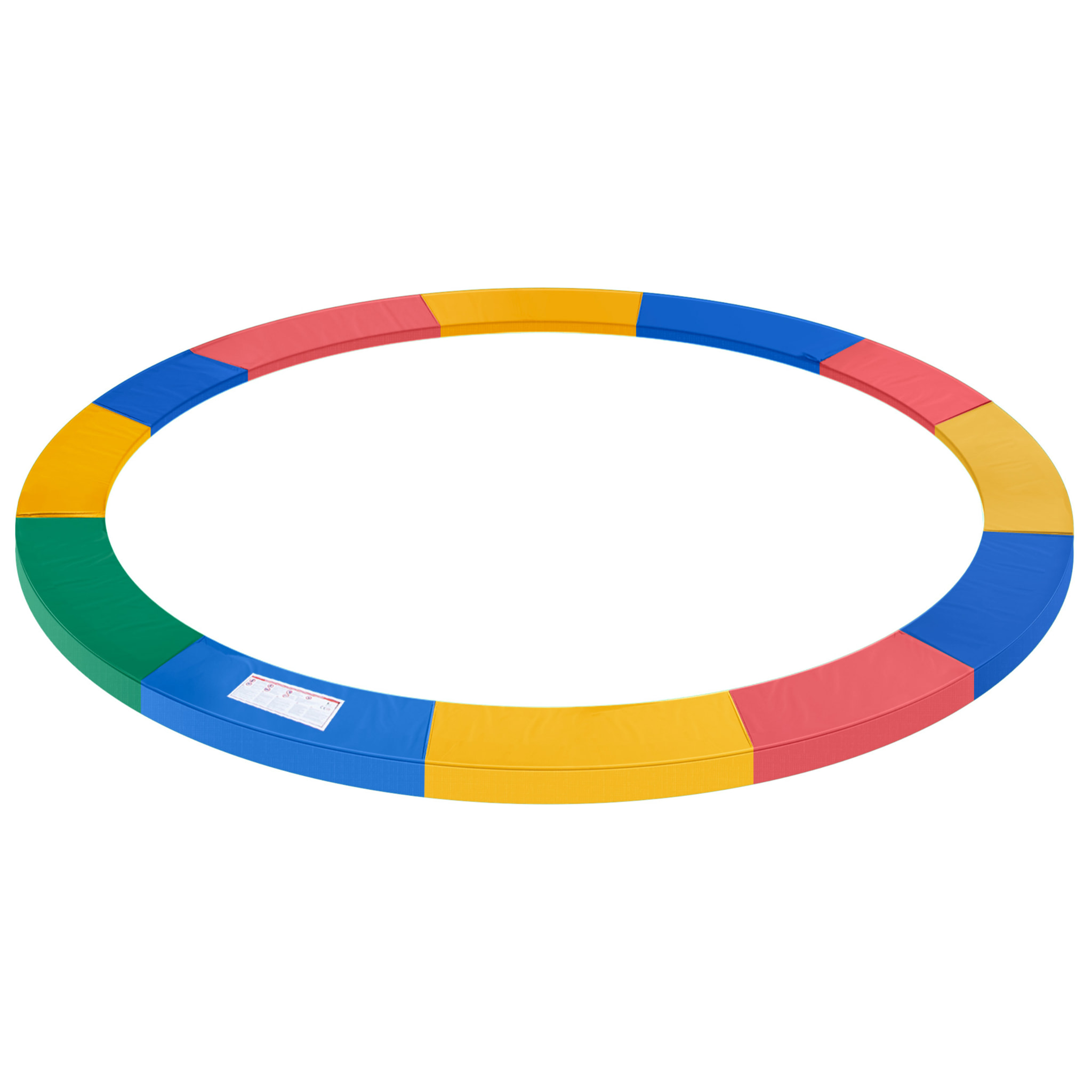 Couvre-ressort trampoline Ø 366 cm PVC PE haute densité rembourrage 15 mm multicolore