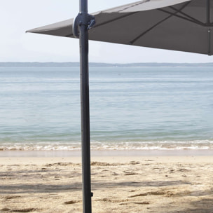 Parasol déporté carré - Taupe