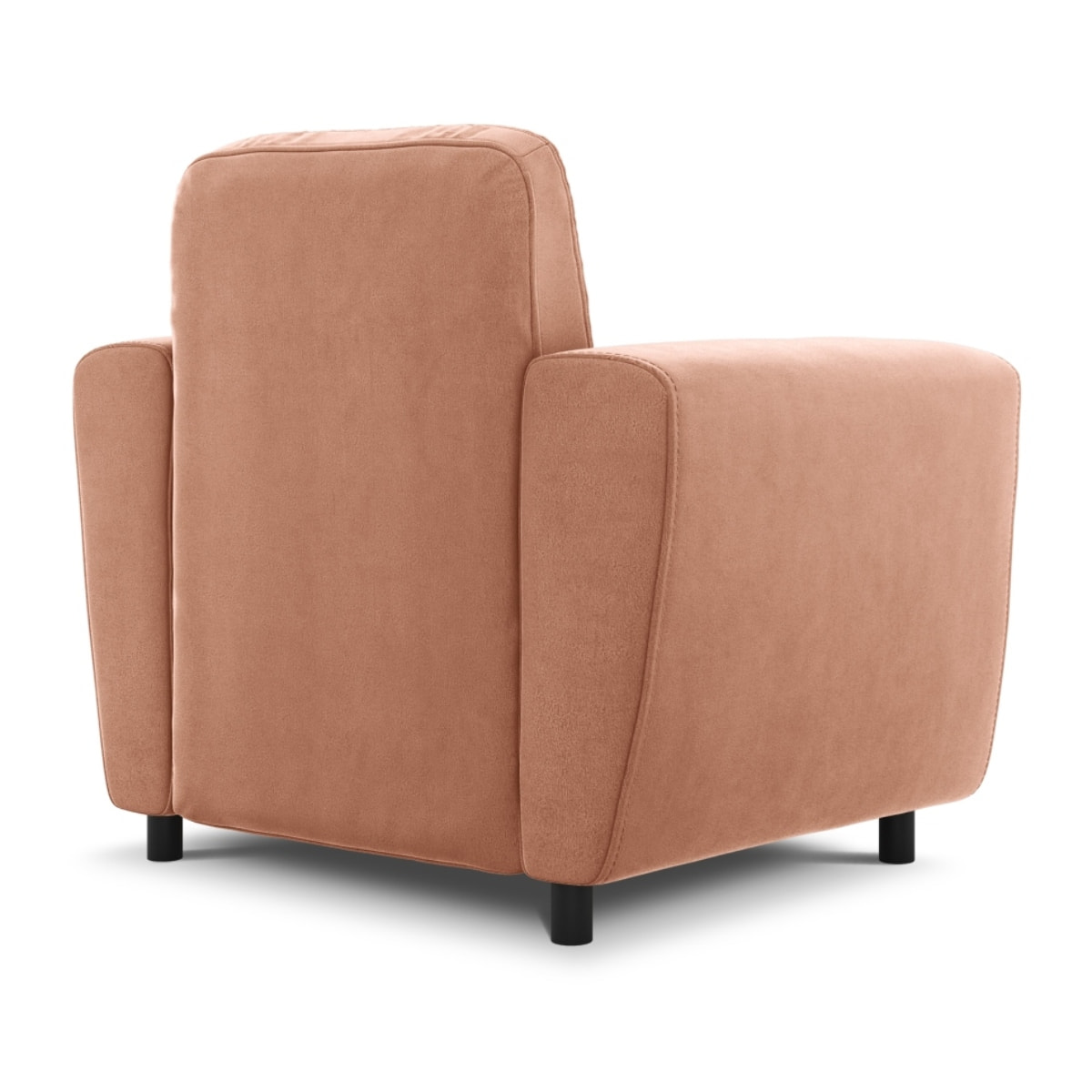 Fauteuil "Audra" en velours rose