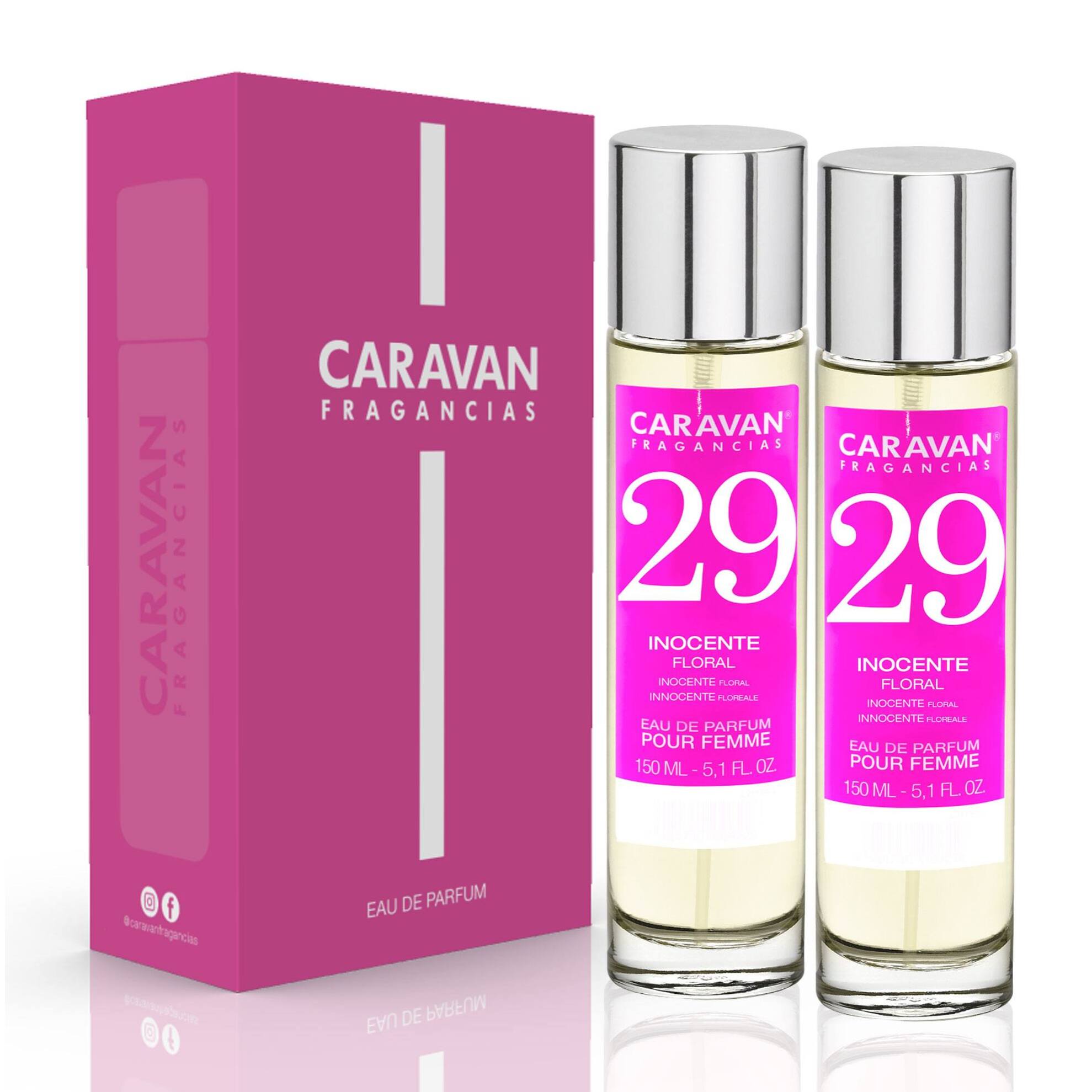 Caravan fragancias - caja de regalo con 2 perfumes nº29 de 150 ml, para mujer