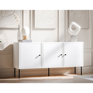 Lavaggi - buffet bas - 3 portes - 150 cm - Blanc