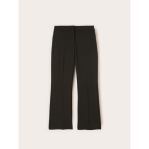 Motivi - Pantaloni regular in cady crêpe - Nero