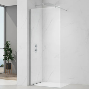 Kit de montage pour paroi de douche 195 cm, chrome (SATWIPROFIL6)