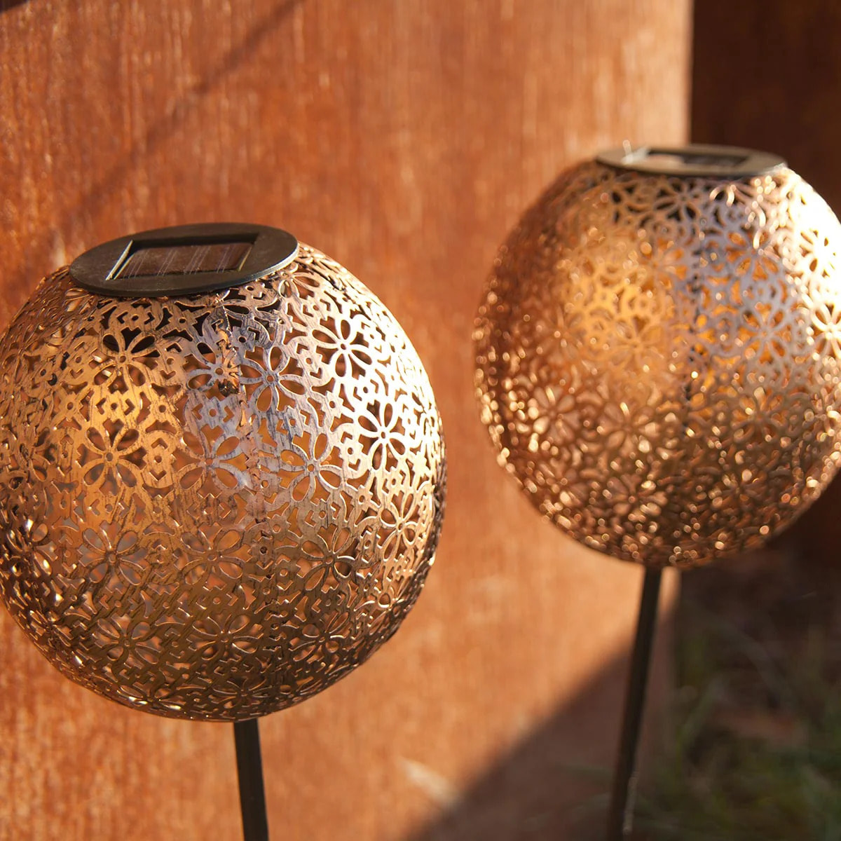 2 Balise solaire à piquer AGADIR H45CM