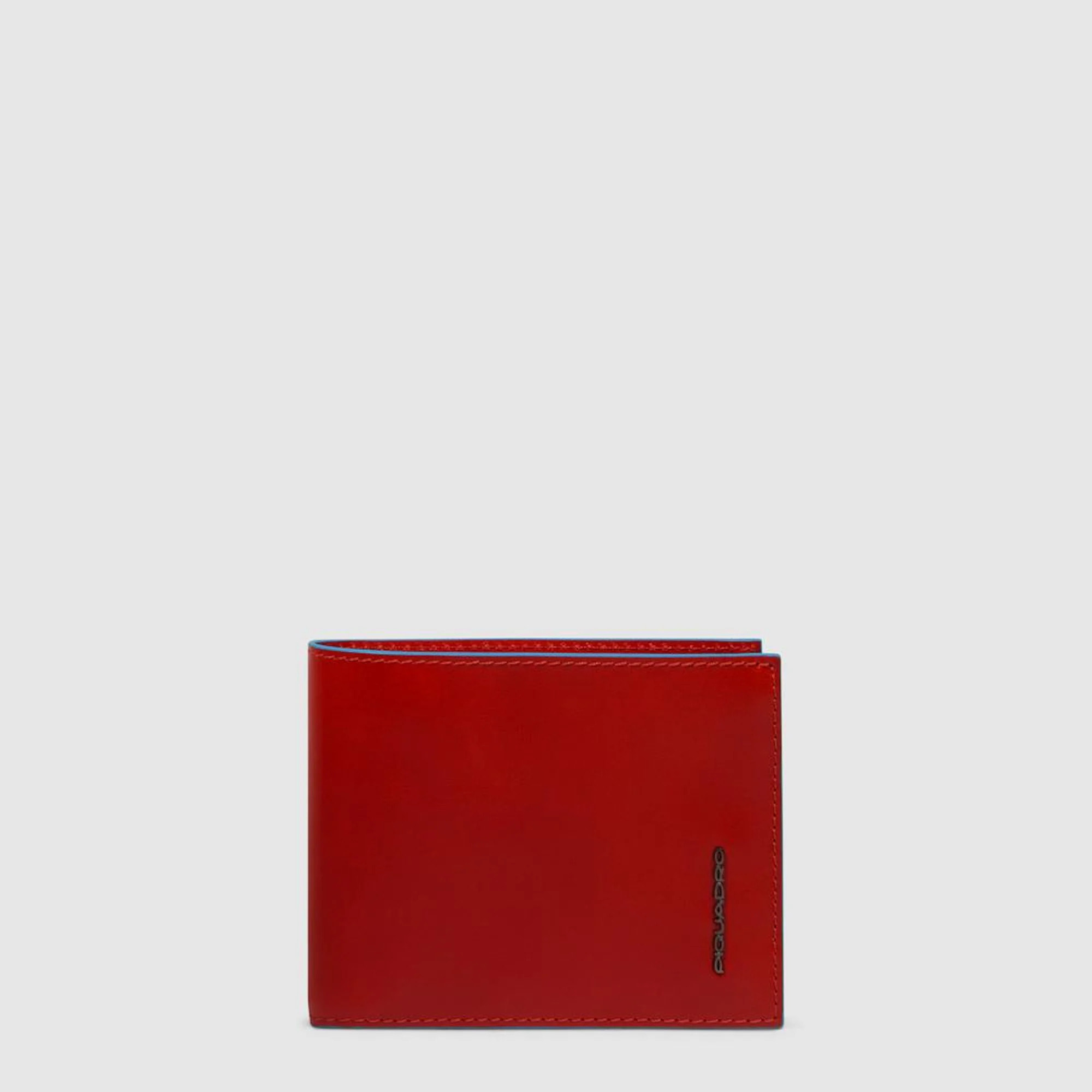 Piquadro Portafogli con portamonete, portacarte di credito, volantino staccabile e protezione RFID