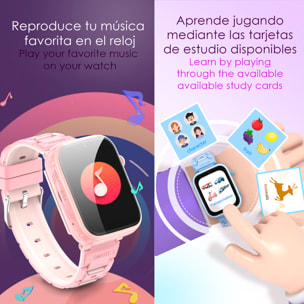 DAM Smartwatch Phone Infantil T45 4G Android 8.1. Conectividad GPS, WIFI, LBS. Reconocimiento facial. 4x1,5x4 Cm. Color: Azul