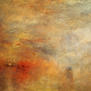Poster Soleil couchant sur un lac - Joseph Mallord William Turner Affiche sous cadre bois