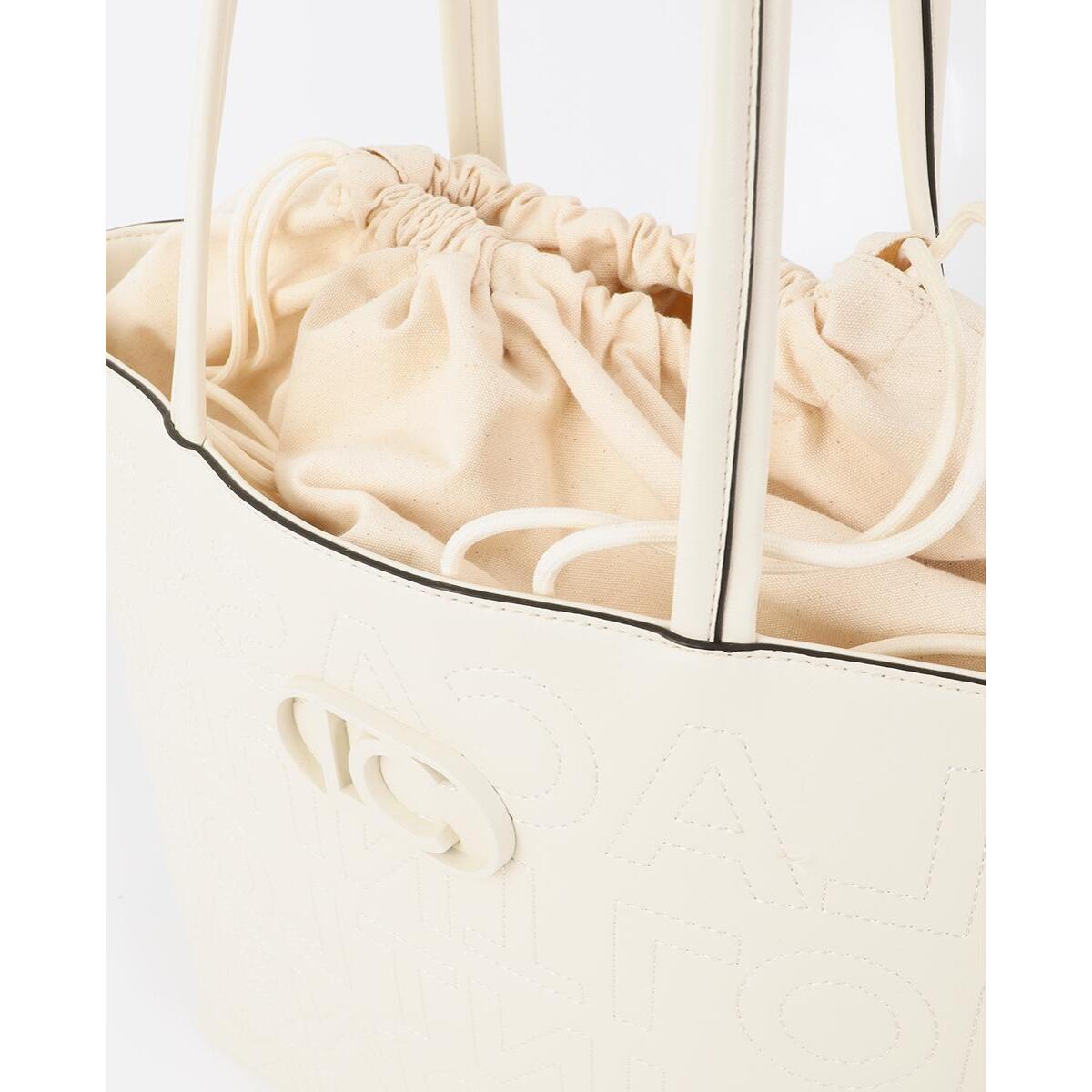 Shopper destrutturata con cuciture monogramma