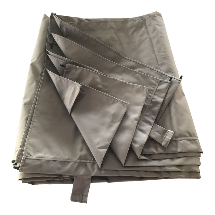 Toile pour pergola murale 3 × 4m FRÉJUS taupe