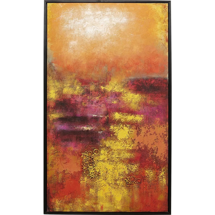 Peinture Jardin 125x215cm rouge Kare Design