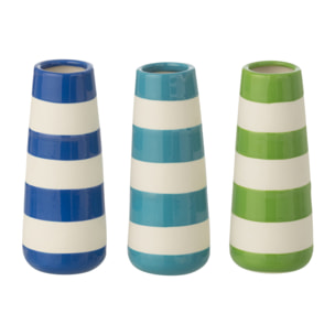 J-Line Vase Ligné - porcelaine - vert/bleu - small - 3 pièces