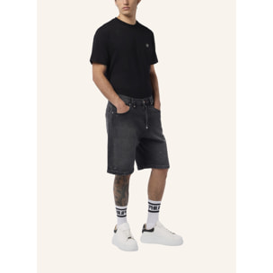 PHILIPP PLEIN Denim Shorts Paint