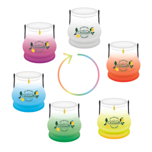 Bougie Citronnelle Couleur Changeante