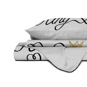 PARURE COPRIPIUMINIO SHINE Stampa Digitale, 100% cotone Made in Italy - MATRIMONIALE