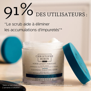 Scrub Lavant Purifiant - Shampooing Traitant Détoxifiant et Apaisant au Sel Marin