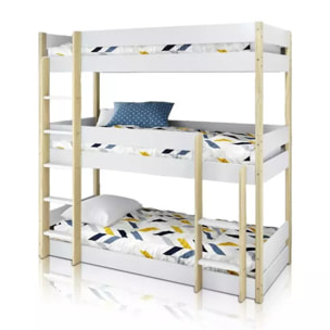 Litera Tristack Blanco - Oak Soft