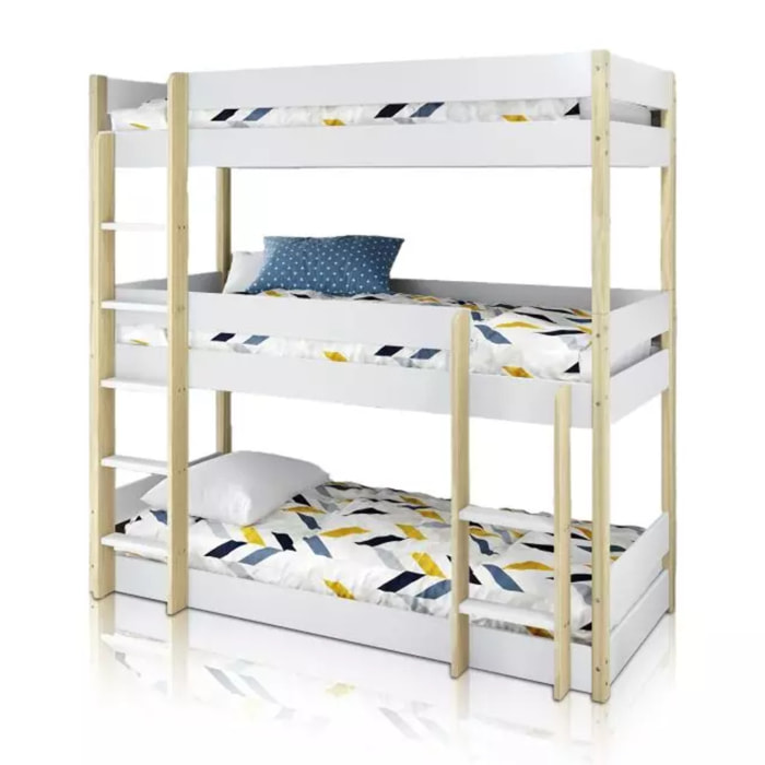 Litera Tristack Blanco - Oak Soft