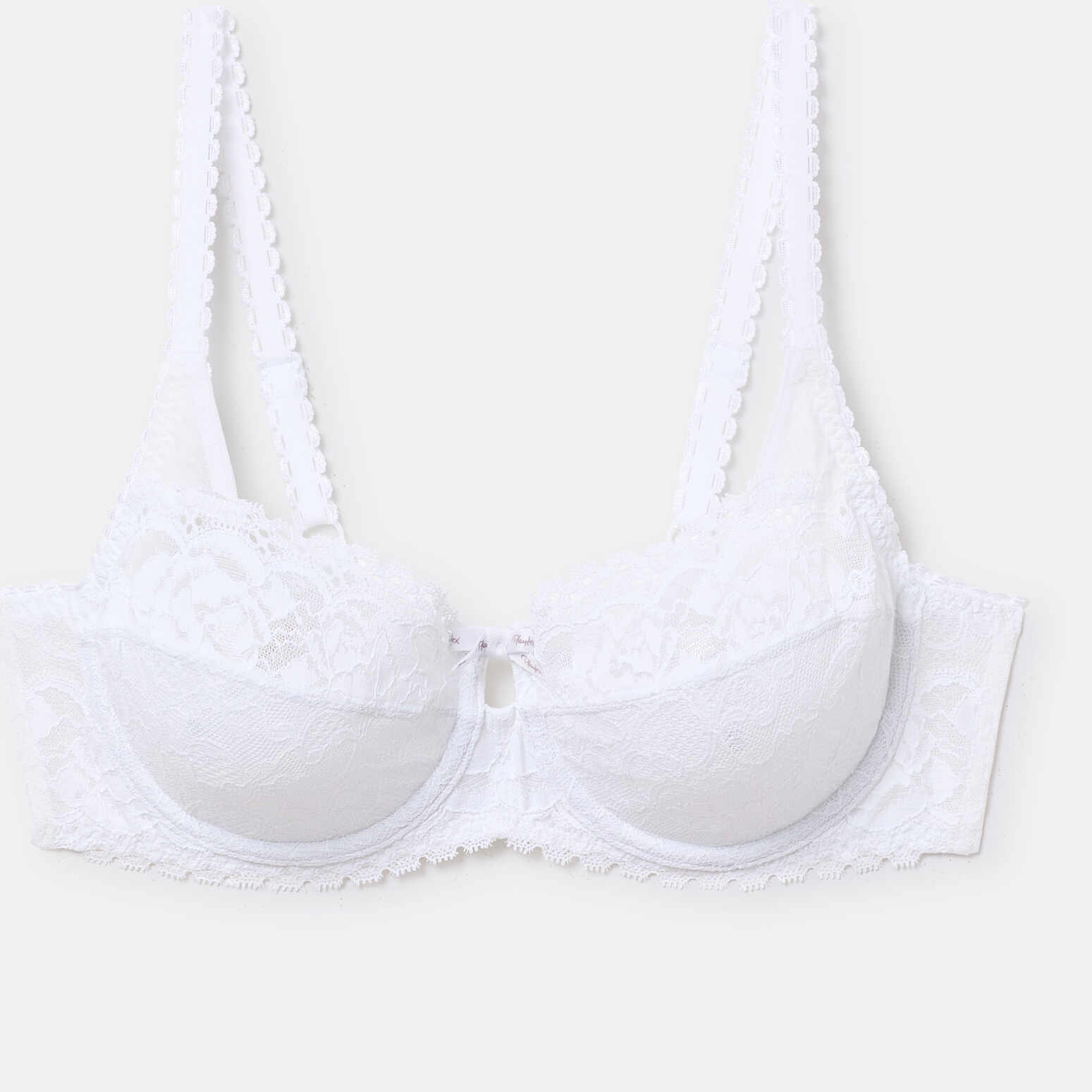 Sujetador con aros balconet de encaje reciclado