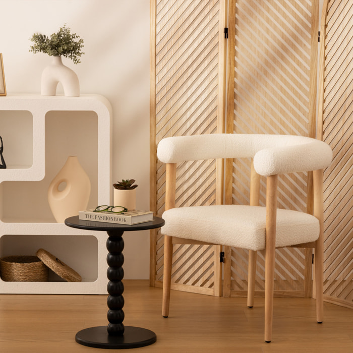 Table à café Chamlo noir D38cm