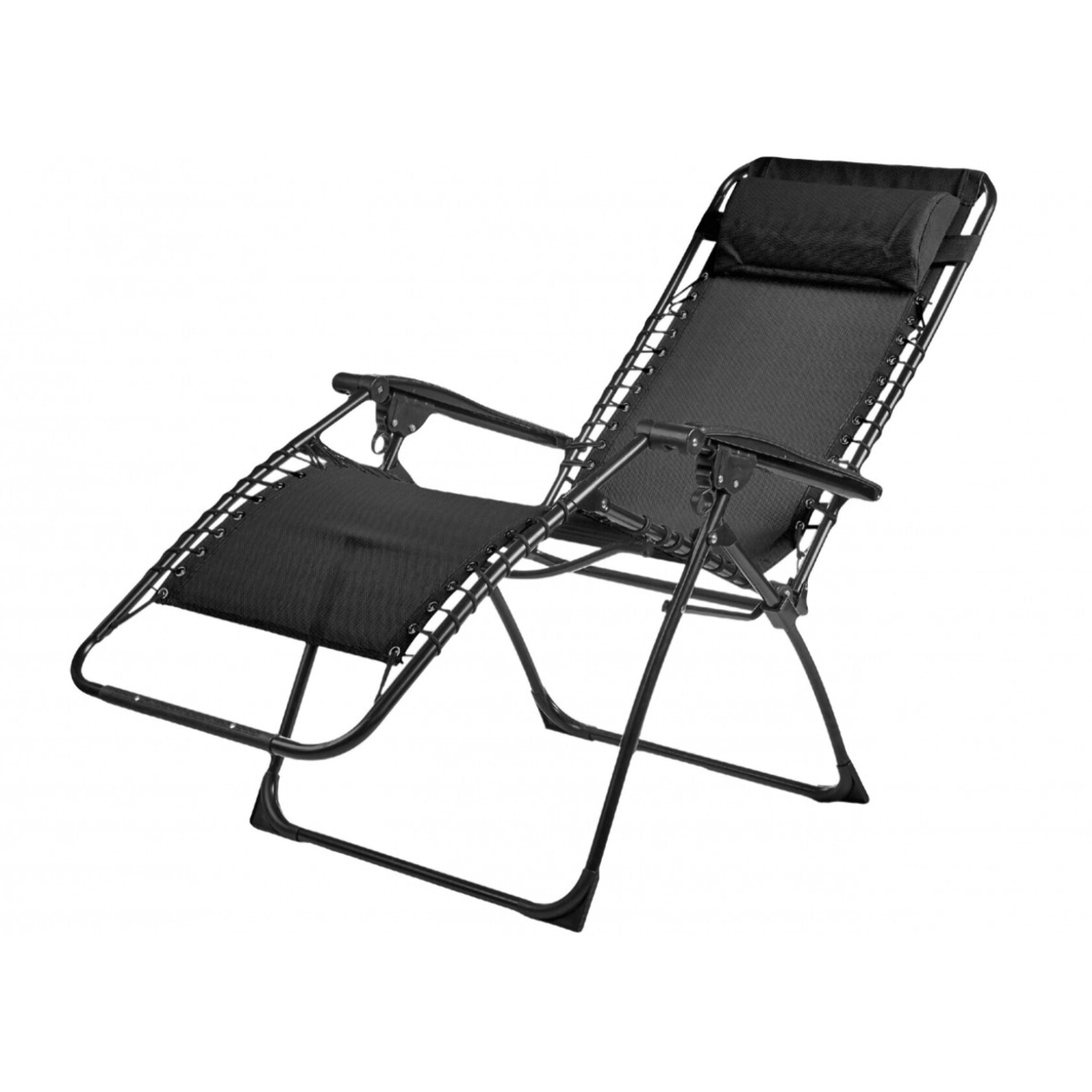 PALAVAS - lot de 2 fauteuils relax - Acier - Gris Anthracite