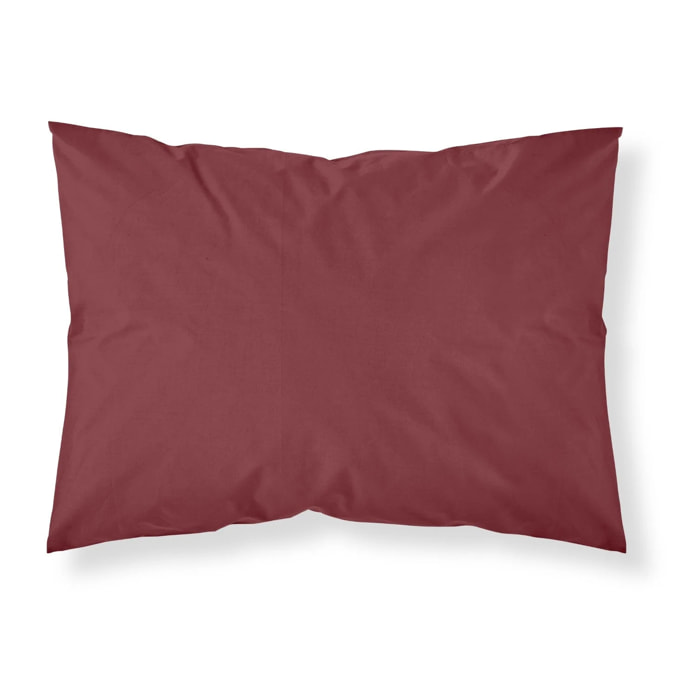 Taie d'oreiller Rouge Uni