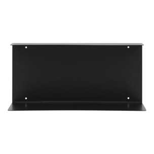 Mensola da parete Lille in acciaio nero 40×18×18 cm