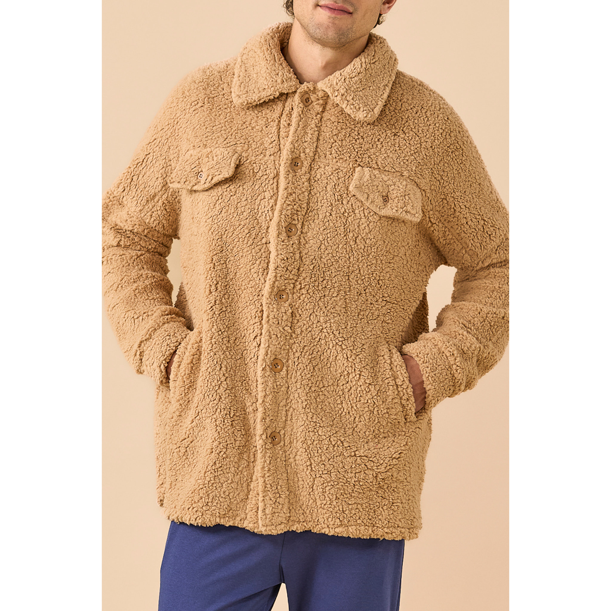 Giacca uomo eco-pelliccia articolo unito. Noidinotte