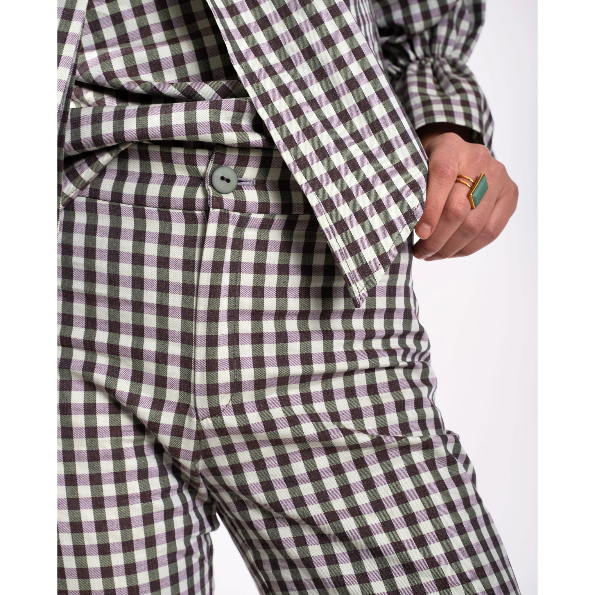 Pantalón de mujer recto cropped.